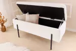 Lavice LOFT 100 CM s úložným prostorem bílá colin bouclé