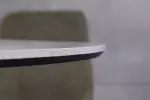 Kulatý jídelní stůl ATELIER 100 CM šedá/černá melaminová dýha