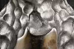 Váza PRECIOUS 50 CM černá stříbrná