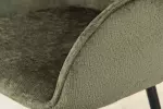2SET jídelní židle AVIGNON 360° zelená/černá žinylková tkanina