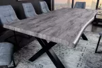 Jídelní stůl WILD 180 CM vzhled šedý divoký dub