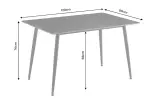 Jídelní stůl MILANO II ANTRACIT 120 CM keramika