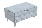 Taburet MODERN BAROCCO XL 90 CM petrolejový samet Taburet MODERN BAROCCO XL 90 CM petrolejový samet
