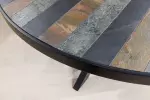 Kulatý jídelní stůl MOUNTAIN SOUL 120 CM kamenná dýha