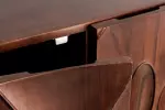 Vysoká komoda DUNE 3D 120 CM ořechově hnědá masiv akácie
