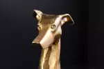 Soška GREYHOUND 70 CM zlatá