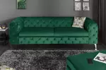 Pohovka MODERN BAROCCO 240 CM smaragdově zelená samet