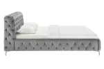 Postel MODERN BAROCCO 180x200 CM šedá samet