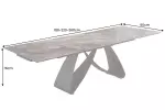Jídelní stůl INFINITY TAUPE 180-220-260 CM keramika rozkládací