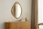 Nástěnné zrcadlo ORGANIC 90 CM dubový vzhled Nástěnné zrcadlo ORGANIC 90 CM dubový vzhled