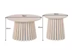 2SET konferenční stolek VALHALLA 70/50 CM masiv akácie