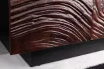 Komoda FLUID 3D 175 CM ořechově hnědá masiv akácie