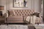 Pohovka MAISON BELLE 220 CM greige samet rozkládací Pohovka MAISON BELLE 220 CM greige samet rozkládací