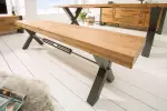 Stolová lavice THOR 180 CM masiv divoký dub