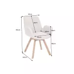 2SET jídelní židle BALTIC mintová/přírodní colin bouclé 2SET jídelní židle BALTIC mintová/přírodní colin bouclé