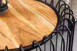 Odkládací stolek TRUE ELEMENTS 50 CM přírodní/černá masiv akácie