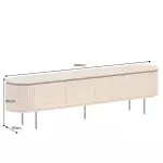 Televizní stolek ATELIER 200 CM dubová dýha