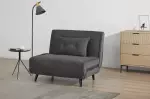 Rozkládací křeslo SMART MULTIFUNCTION 100 CM šedá manšestr