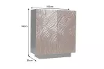 Vysoká komoda FLUID 3D 110 CM ořechově hnědá masiv akácie