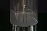 Stolní lampa CLASSICO 50 CM transparentní/zlatá