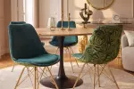 2SET jídelní židle SCANDINAVIA MONSTERA samet