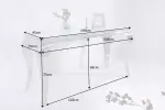 Konzolový stolek MODERN BAROCCO 140 CM bílý