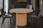 Kulatý jídelní stůl s ÚP TRES CHIC 120 CM masiv mango