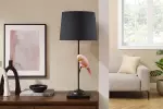 Stolní lampa WILDLIFE PARROT 75 CM černá zlato-růžová