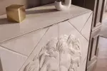 Vysoká komoda LION 3D 120 CM krémová masiv mango Vysoká komoda LION 3D 120 CM krémová masiv mango