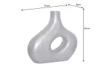 Váza RING 30 CM tmavě šedá
