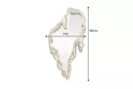 Nástěnné zrcadlo FLUIDUM 150 CM zlaté