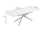 Jídelní stůl MIKADO MRAMOR 180-230 CM keramika rozkládací Jídelní stůl MIKADO MRAMOR 180-230 CM keramika rozkládací
