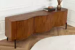 Komoda GRANDEUR 3D 180 CM hnědá masiv mango