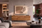 Nástěnná komoda RELIEF 175 CM masiv akácie Nástěnná komoda RELIEF 175 CM masiv akácie