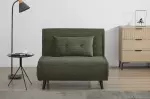 Rozkládací křeslo SMART MULTIFUNCTION 100 CM zelená manšestr