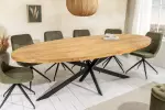 Oválný jídelní stůl GALAXIE 240 CM masiv mango