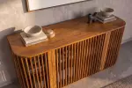 Komoda SCULPTURA 170 CM hnědá masiv mango