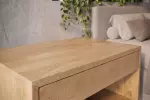 Závěsný noční stolek PURE 50 CM krémový masiv mango Závěsný noční stolek PURE 50 CM krémový masiv mango