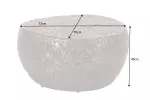 Konferenční stolek STONE MOSAIC 72 CM měděný