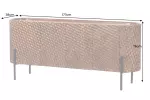 Komoda ADLON II 3D 180 CM hnědá masiv mango