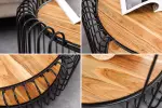 Konferenční stolek TRUE ELEMENTS 70 CM přírodní/černá masiv akácie
