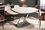 Jídelní stůl INCEPTION WHITE 130-190 CM keramika rozkládací