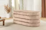 Pokojová lavice s ÚP VOQUE 115 CM šampaňská samet