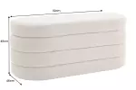 Pokojová lavice s ÚP VOQUE 115 CM taupe colin bouclé