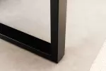 Jídelní stůl LIQUID 160 CM masiv akácie/modrý epoxidový pás