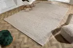 Koberec WOOL 350x240 CM stříbrně šedá vlna
