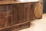 Televizní stolek ART DECO II SMOKE BROWN 200 CM masiv mango