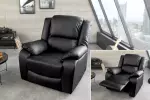 Televizní křeslo HOLLYWOOD černé syntetická kůže