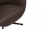 Křeslo VOGUE hnědá umělá kůže otočné Křeslo VOGUE hnědá umělá kůže otočné