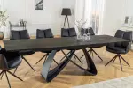Jídelní stůl INFINITY RUST BLACK 180-220-260 CM keramika rozkládací